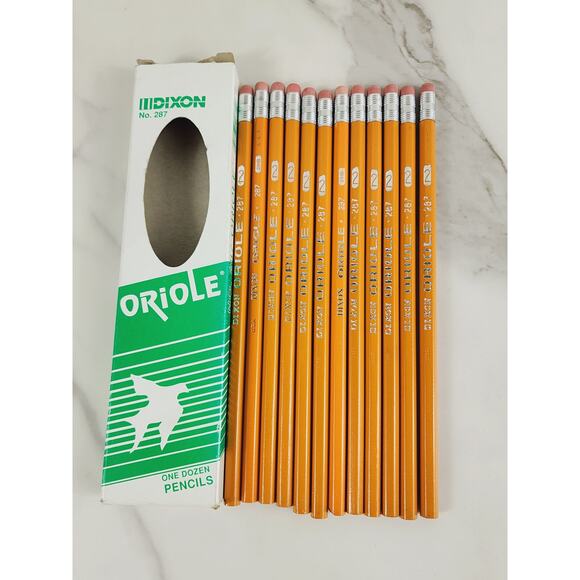 Dixon Oriole #287 #287 24 Pencils Crayons #2/HB Made USA x2 Boxes Vintage - Picture 4 of 10